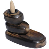 Wood Backflow Incense Cone Burner - 3 Tier Cascade