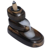 Wood Backflow Incense Cone Burner - 3 Tier Cascade