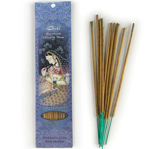 Sandalwood, Amber & Musk Incense Sticks