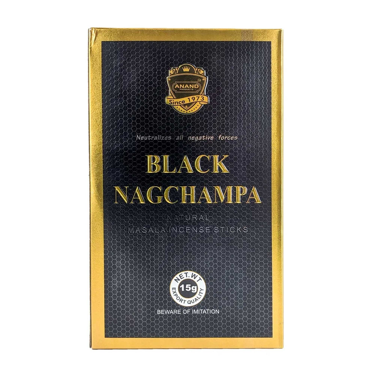Anand Black Nag Champa Negro Incense Sticks