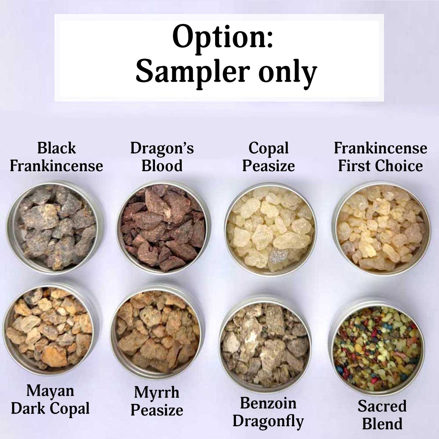 "Essential Kit" Resin Incense Sampler Variety Kit Gift Set - 8 Pack