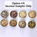 "Essential" Resin Incense Sampler Variety Kit Gift Set - 8 Pack