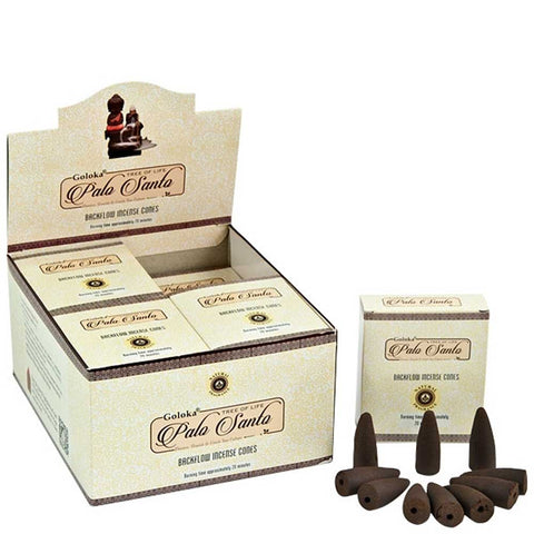 Goloka Backflow Incense Cones - Palo Santo