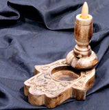 Wood Backflow Incense Cone Burner - Hasma
