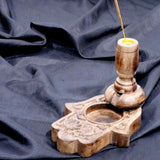 Wood Backflow Incense Cone Burner - Hasma