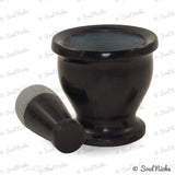 Black Soapstone Mortar & Pestle 3"