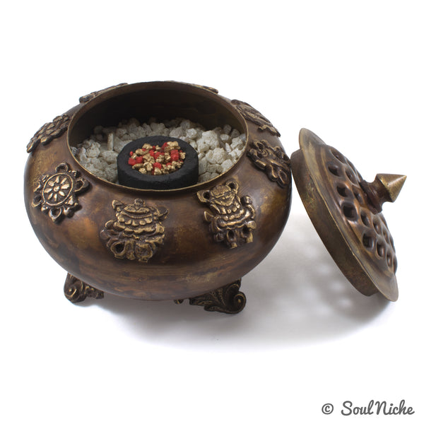 Tibetan Censer Antique Incense Burner – Nature's Treasures