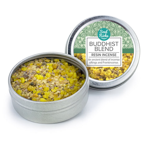 Buddhist Blend Incense Resin Tin