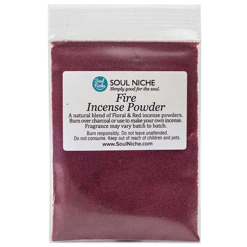 Incense Powder - Fire - Floral & Red