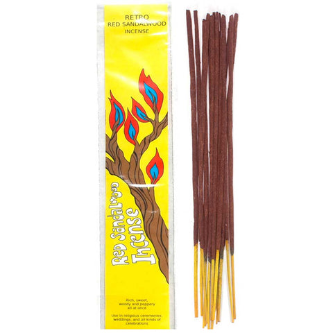 Retro Red Sandalwood Incense (Sweet & Woody)