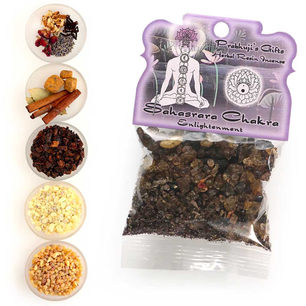 Crown Chakra Sahasrara Resin Incense - Enlightenment