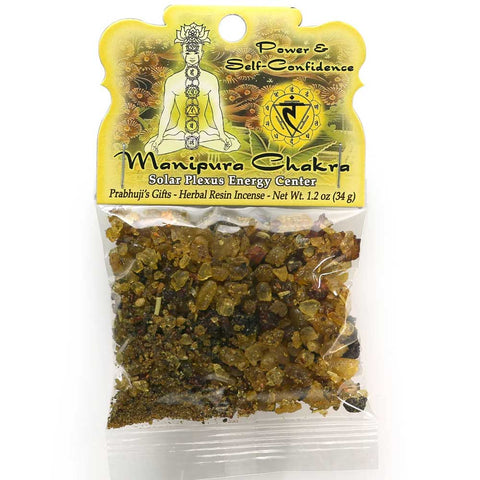 Solar Plexus Chakra Manipura Resin Incense - Self-confidence & Transformation