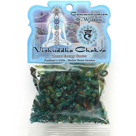 Throat Chakra Vishuddha Resin Incense - Communication & Responsibility
