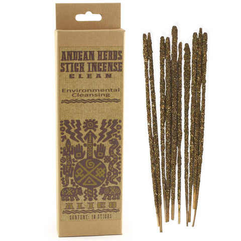 Environmental Cleansing - Clean - Andean Herbs Smudging Incense Sticks