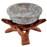 Stone Charcoal Incense Burner w/Stand 4"