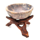 Stone Charcoal Incense Burner w/Stand 4"