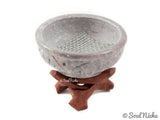 Small Stone Charcoal Incense Burner w/ Stand 2"