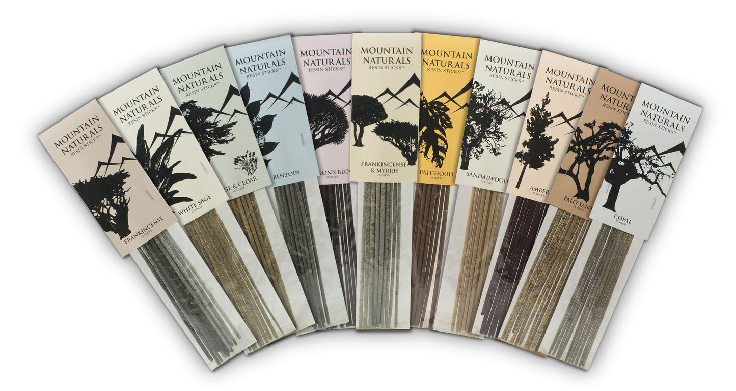 Mountain Naturals - Patchouli Resin Incense Sticks