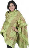 Green Prayer Shawl of Lord Vishnu the Preserver Scraf Wrap