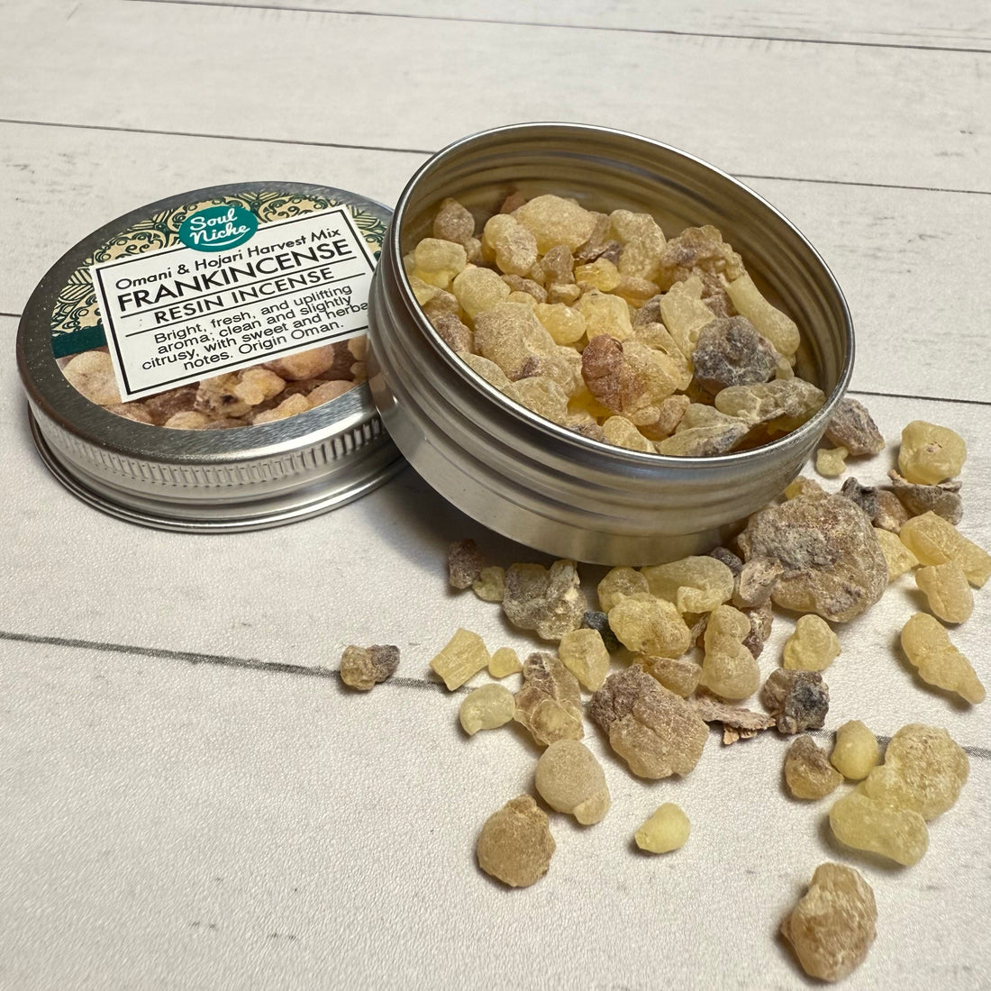 Frankincense In a metel tin