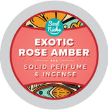 Exotic Rose Amber Resin - Exotic Essence Natural Solid Perfume & Incense (*limited)
