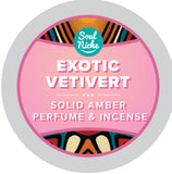 Exotic Vetivert Amber Resin - Exotic Essence Natural Solid Perfume & Incense (*limited)