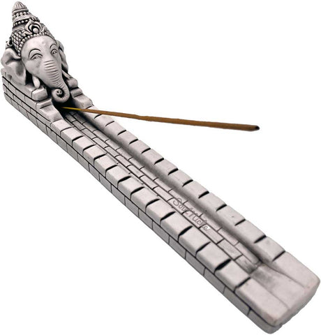 White Ganesh Incense Stick Burner Holder