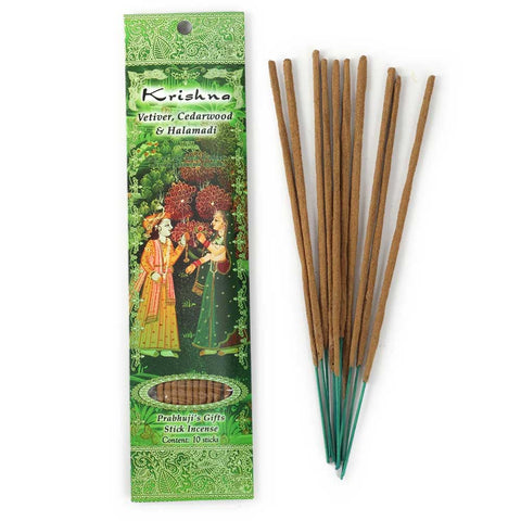 Krishna Incense Sticks - Vetiver, Cedarwood, and Halamadi