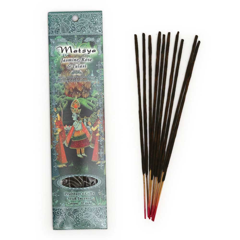 Jasmine, Rose, and Tulasi Incense Sticks