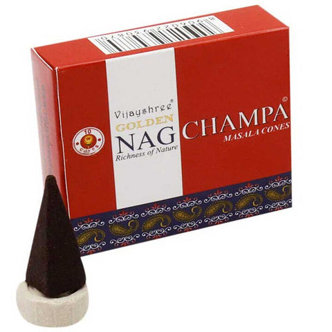 Golden Nag Champa Incense Cones