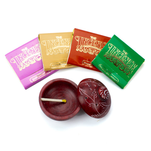 Hippie Chick Incense Matches w/ Burner