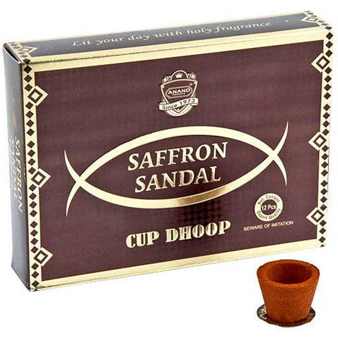 Anand Saffron Sandalwood Incense Cups