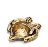 Brass Diya Oil and Cone Incense Burner