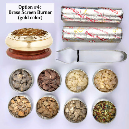"Essential Kit" Resin Incense Sampler Variety Kit Gift Set - 8 Pack