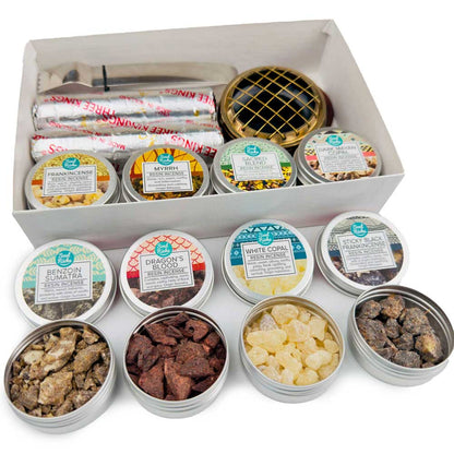 "Essential Kit" Resin Incense Sampler Variety Kit Gift Set - 8 Pack