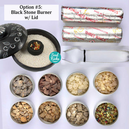 "Essential Kit" Resin Incense Sampler Variety Kit Gift Set - 8 Pack
