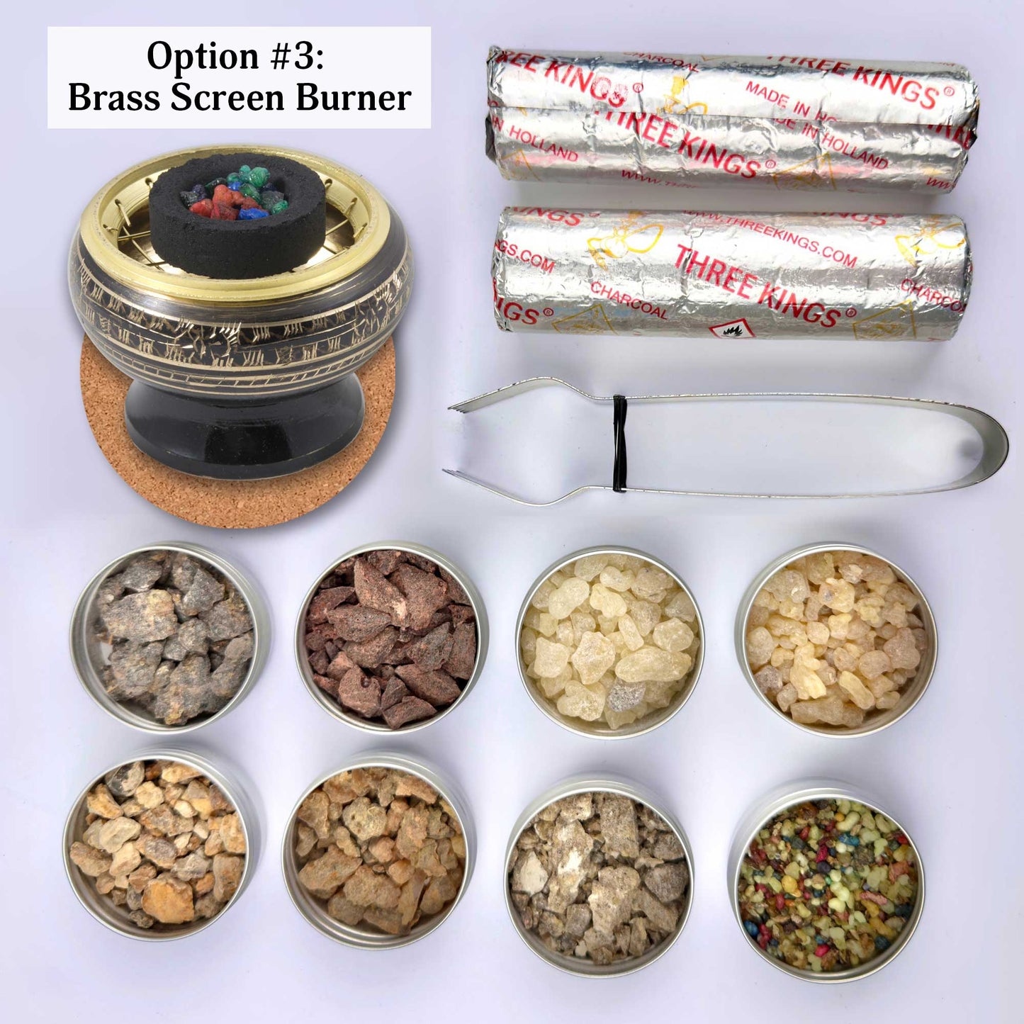 "Essential Kit" Resin Incense Sampler Variety Kit Gift Set - 8 Pack