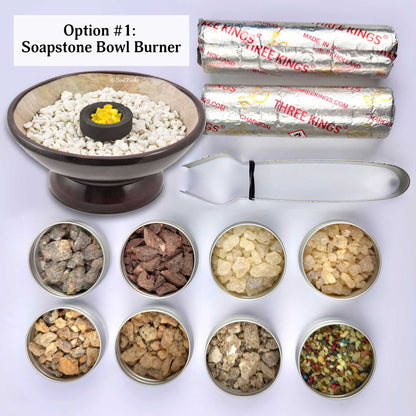 "Essential Kit" Resin Incense Sampler Variety Kit Gift Set - 8 Pack