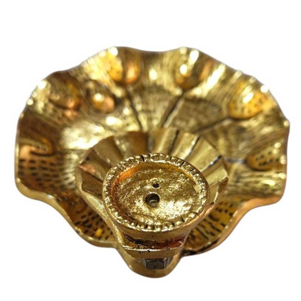 Gold Leaf Backflow Cone Incense Burner