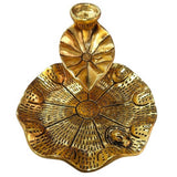 Gold Leaf Backflow Cone Incense Burner