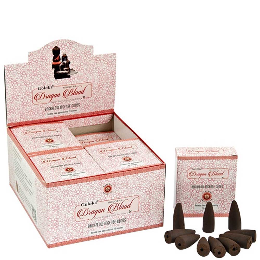 Goloka Backflow Incense Cones - Dragon's Blood