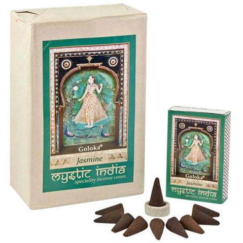 Goloka Mystic India Jasmine Incense Cones