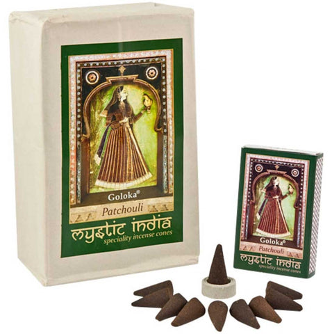 Goloka Mystic India Patchouli Incense Cones