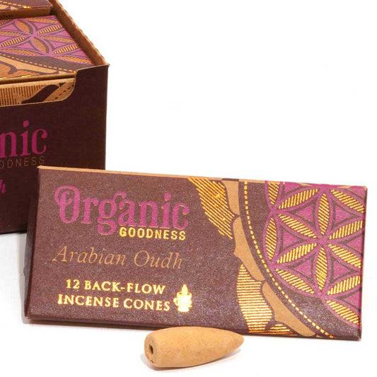 Organic Goodness Backflow Cones - Arabian Oudh