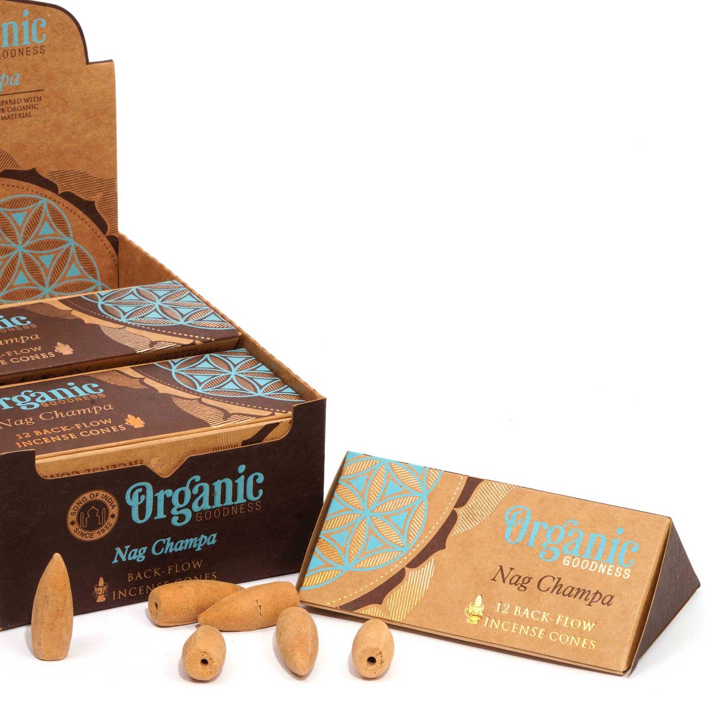 Organic Goodness Backflow Cones - Nag Champa
