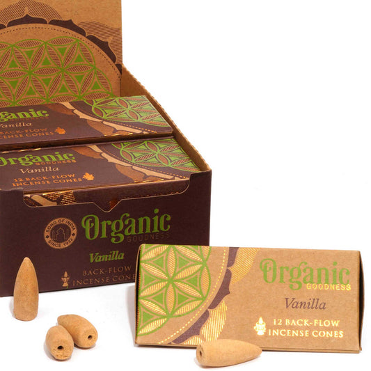 Organic Goodness Backflow Cones - Vanilla