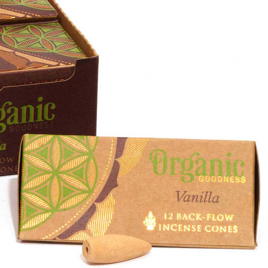 Organic Goodness Backflow Cones - Vanilla