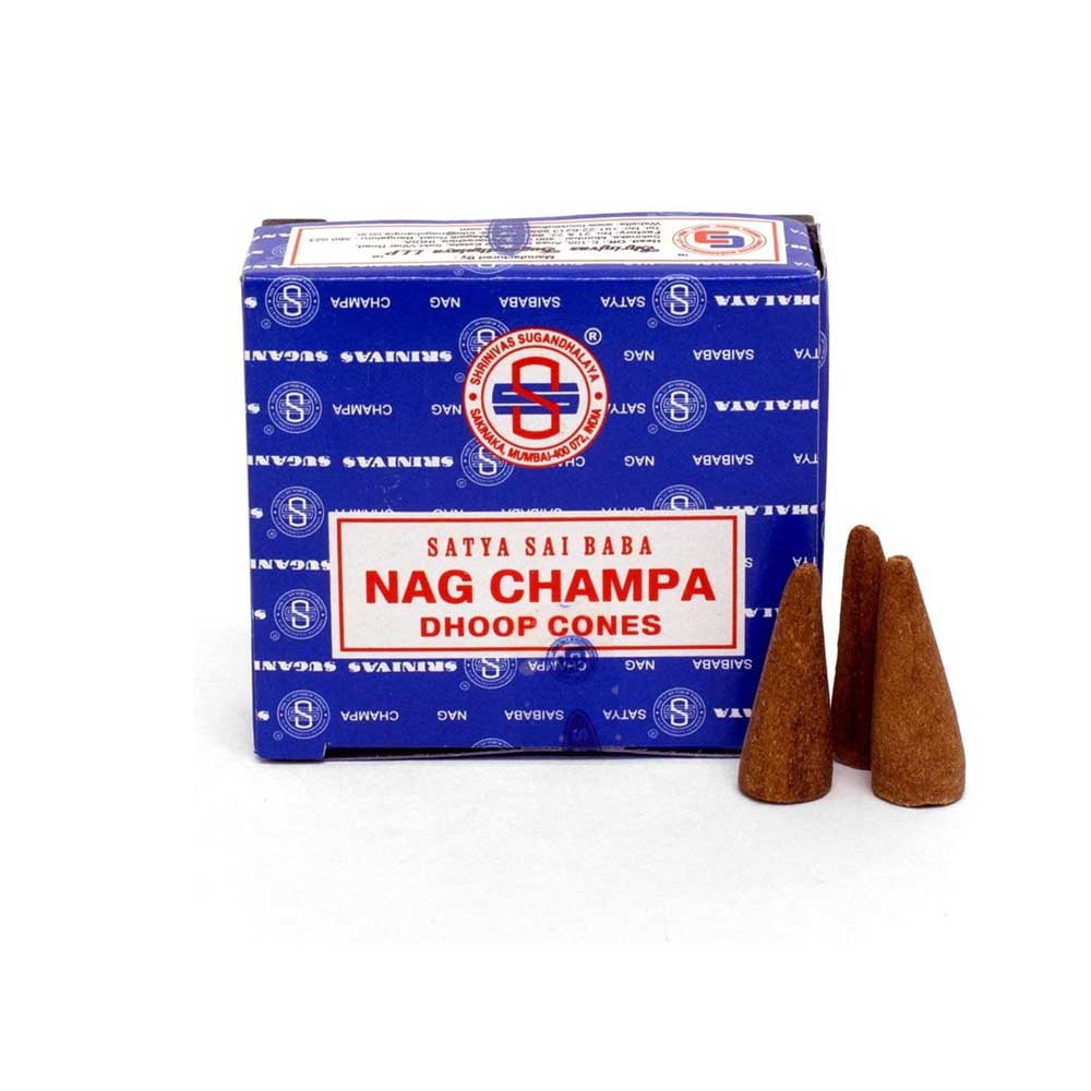 Satya Nag Champa Incense Cones - 12 Cones per box – Soul Niche