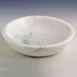 **IMPERFECT FLAWED DISCOUNTED** White Marble Charcoal Incense Burner 5"