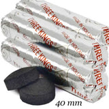 Three Kings Charcoal Tablets 40mm (6/12 Rolls)